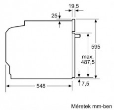 Bosch HRA534ES0 Beépíthető sütő Konyhai termékek - Sütő-főzőlap, tűzhely (beépíthető) - Sütő (beépíthető) - 371672
