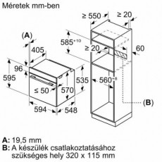 Bosch HRA534ES0 Beépíthető sütő Konyhai termékek - Sütő-főzőlap, tűzhely (beépíthető) - Sütő (beépíthető) - 371672