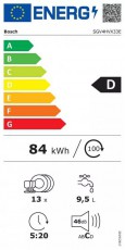 Bosch SGV4HVX33E Beépíthető mosogatógép Konyhai termékek - Mosogatógép - Normál (60cm) beépíthető mosogatógép - 371697