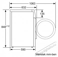 Bosch WAV28L91BY elöltöltős mosógép Háztartás / Otthon / Kültér - Mosógép / szárítógép - Elöltöltős normál (60cm-ig) mosógép - 373446