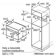 Bosch CDG834AC0 beépíthető gőzpároló Konyhai termékek - Sütő-főzőlap, tűzhely (beépíthető) - Gőzpároló - 373402