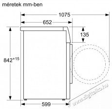 Bosch WQG233D1BY hőszivattyús kondenzációs szárítógép Háztartás / Otthon / Kültér - Mosógép / szárítógép - Szárítógép - 372642