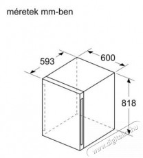 Bosch KWK16ABGA beépíthető borhűtő Konyhai termékek - Hűtő, fagyasztó (beépíthető) - Borhűtő - 377982