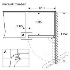 Bosch KWK16ABGA beépíthető borhűtő Konyhai termékek - Hűtő, fagyasztó (beépíthető) - Borhűtő - 377982