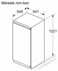 Bosch KIL42NSE0 Beépíthető hűtőszekrény Konyhai termékek - Hűtő, fagyasztó (beépíthető) - Felülfagyasztós kombinált hűtő - 381239