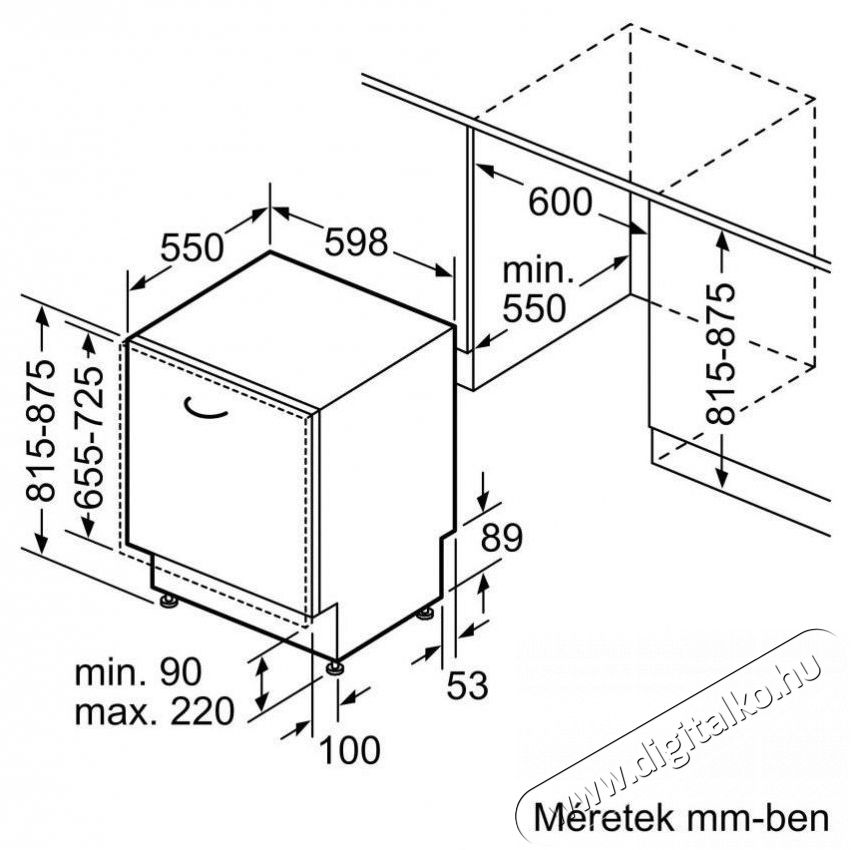 Bosch SMV46KX04E Be&eacute;p&iacute;thető mosogat&oacute;g&eacute;p Konyhai term&eacute;kek - Mosogat&oacute;g&eacute;p - Norm&aacute;l (60cm) be&eacute;p&iacute;thető mosogat&oacute;g&eacute;p - 381250