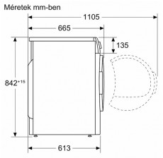 Bosch WTH85202BY hőszivattyús szárítógép Háztartás / Otthon / Kültér - Mosógép / szárítógép - Szárítógép - 365122