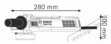 Bosch 0601396102 GWS 9-125 S professional elektromos sarokcsiszoló Háztartás / Otthon / Kültér - Szerszám - Csiszoló gép - 397740