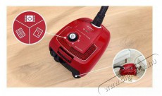 Bosch BGB38RD2, Porzsákos porszívó Deep red injection, Fekete Háztartás / Otthon / Kültér - Porszívó / takarítógép - Porzsákos porszívó - 397397