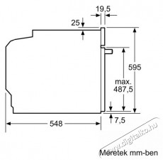 Bosch HBG539EB0 Konyhai termékek - Sütő-főzőlap, tűzhely (beépíthető) - Sütő (beépíthető) - 399303