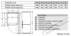 Bosch KGN36NWEA Alulfagyasztós hűtőszekrény Konyhai termékek - Hűtő, fagyasztó (szabadonálló) - Alulfagyasztós kombinált hűtő - 362779