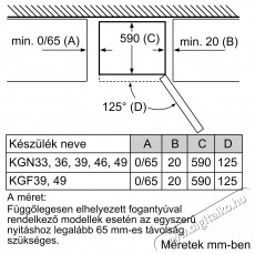 Bosch KGN36NWEA Alulfagyasztós hűtőszekrény Konyhai termékek - Hűtő, fagyasztó (szabadonálló) - Alulfagyasztós kombinált hűtő - 362779