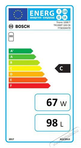 Bosch TR1000T 100 CB Bal forr&oacute;v&iacute;zt&aacute;rol&oacute; H&aacute;ztart&aacute;s / Otthon / K&uuml;lt&eacute;r - V&iacute;zmeleg&iacute;tő / bojler / t&aacute;rol&oacute; - Bojler / melegv&iacute;z t&aacute;rol&oacute; - 470137