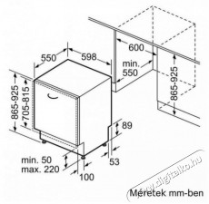 Bosch SBH4HCX48E beépíthető mosogatógép Konyhai termékek - Mosogatógép - Normál (60cm) beépíthető mosogatógép - 362748