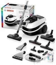 Bosch BWD421PRO Nedves-száraz porszívó, Fehér/Fekete Háztartás / Otthon / Kültér - Porszívó / takarítógép - Száraz-nedves takarítógép - 400045