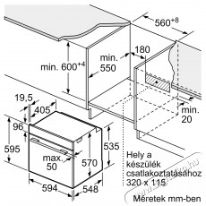 Bosch HBA534EB0 Serie 4 beépíthető sütő Konyhai termékek - Sütő-főzőlap, tűzhely (beépíthető) - Sütő (beépíthető) - 334913
