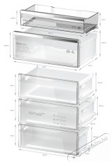 Bosch KGN49AIBT, Szabadonálló, alulfagyasztós hűtő-fagyasztó kombináció Inox - könnyű tisztítás Konyhai termékek - Hűtő, fagyasztó (szabadonálló) - Alulfagyasztós kombinált hűtő - 475527