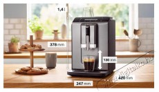Bosch TIE20504, Fully automatic coffee machine diamond titanium metallic Konyhai termékek - Kávéfőző / kávéörlő / kiegészítő - Automata kávéfőző - 475534