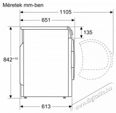 Bosch WQB245A7BY hőszivattyús szárítógép Háztartás / Otthon / Kültér - Mosógép / szárítógép - Szárítógép - 474974