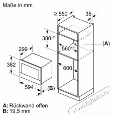 Bosch BFL7221B1 Konyhai termékek - Mikrohullámú sütő - Mikrohullámú sütő (beépíthető) - 490953