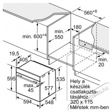 Bosch HMG7764B1 Konyhai termékek - Sütő-főzőlap, tűzhely (beépíthető) - Sütő (beépíthető) - 490974
