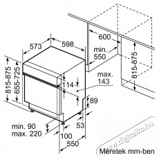 Bosch SMI4ECS21E Konyhai termékek - Mosogatógép - Normál (60cm) beépíthető mosogatógép - 490986