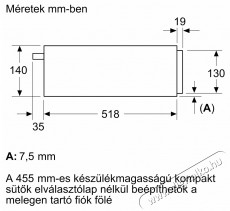 Bosch BIC7101B1 Konyhai termékek - Sütő-főzőlap, tűzhely (beépíthető) - Melegentartó fiók - 490956
