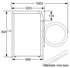 Bosch WAN28266BY Mosógép Háztartás / Otthon / Kültér - Mosógép / szárítógép - Elöltöltős normál (60cm-ig) mosógép - 493128