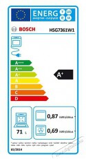 Bosch HSG7361W1 Konyhai termékek - Sütő-főzőlap, tűzhely (beépíthető) - Sütő (beépíthető) - 492704