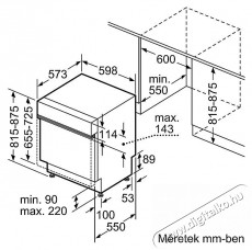 Bosch SMI4HTS00E Konyhai termékek - Mosogatógép - Normál (60cm) beépíthető mosogatógép - 492715