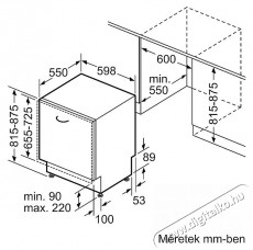 Bosch SMV4HTX00E Konyhai termékek - Mosogatógép - Normál (60cm) beépíthető mosogatógép - 492720