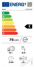 Bosch SPI2HKS58E beépíthető mosogatógép Konyhai termékek - Mosogatógép - Keskeny (45cm-ig) beépíthető mosogatógép - 492725