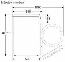 Bosch WGB254A0BY, El&ouml;lt&ouml;ltős mos&oacute;g&eacute;p 10 kg 1400 fordulat/perc H&aacute;ztart&aacute;s / Otthon / K&uuml;lt&eacute;r - Mos&oacute;g&eacute;p / sz&aacute;r&iacute;t&oacute;g&eacute;p - El&ouml;lt&ouml;ltős norm&aacute;l (60cm-ig) mos&oacute;g&eacute;p - 451603