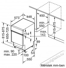 Bosch SPI6YMS14E beépíthető mosogatógép Konyhai termékek - Mosogatógép - Keskeny (45cm-ig) beépíthető mosogatógép - 492727