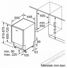 Bosch SPV4HMX10E Serie 4 Teljesen integrálható mosogatógép, 10 teríték, 44.8 cm, VarioDrawe, MachineCare, E energiaosztály, Fehér  Konyhai termékek - Mosogatógép - Normál (60cm) szabadonálló mosogatógép - 492730