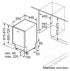 Bosch SPV6YMX08E Konyhai termékek - Mosogatógép - Keskeny (45cm-ig) beépíthető mosogatógép - 494427