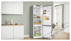 Bosch KGN492LDF alulfagyasztós kombinált hűtőszekrény, inox, 203 cm, 70 cm széles, 311/129 l, NoFrost, VitaFresh, gyorsfagyasztás, gyorshűtés Konyhai termékek - Hűtő, fagyasztó (szabadonálló) - Alulfagyasztós kombinált hűtő - 494380