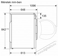 Bosch WQG245C0BY Hőszivattyús szárítógép - értékcsökkent Háztartás / Otthon / Kültér - Mosógép / szárítógép - Szárítógép - 501316