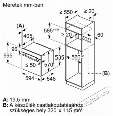 Bosch HBG557EB3 beépíthető sütő Konyhai termékek - Sütő-főzőlap, tűzhely (beépíthető) - Sütő (beépíthető) - 501406