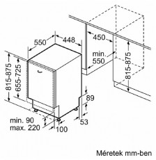 Bosch SPV6EMX05E Konyhai termékek - Mosogatógép - Normál (60cm) beépíthető mosogatógép - 492731