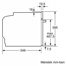 Bosch HBG7321B1 S&Uuml;TŐ BE&Eacute;P&Iacute;THETŐ Konyhai term&eacute;kek - S&uuml;tő-főzőlap, tűzhely (be&eacute;p&iacute;thető) - S&uuml;tő (be&eacute;p&iacute;thető) - 502824
