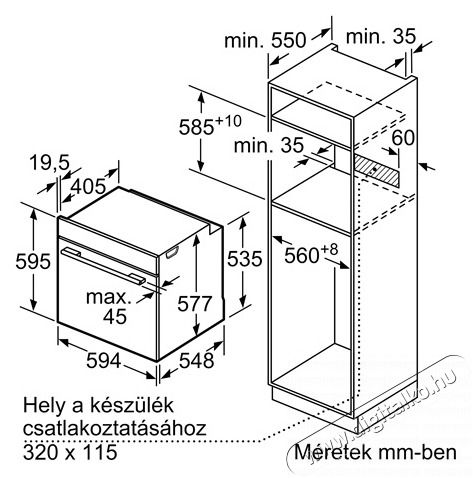 Bosch HBG7321B1 S&Uuml;TŐ BE&Eacute;P&Iacute;THETŐ Konyhai term&eacute;kek - S&uuml;tő-főzőlap, tűzhely (be&eacute;p&iacute;thető) - S&uuml;tő (be&eacute;p&iacute;thető) - 502824