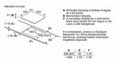 Bosch PIF612BB1E FŐZŐLAP BEÉPÍTHETŐ INDUKCIÓS Konyhai termékek - Sütő-főzőlap, tűzhely (beépíthető) - Indukciós főzőlap (beépíthető) - 503025