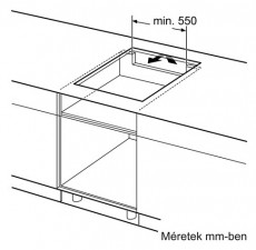 Bosch PIF612BB1E FŐZŐLAP BEÉPÍTHETŐ INDUKCIÓS Konyhai termékek - Sütő-főzőlap, tűzhely (beépíthető) - Indukciós főzőlap (beépíthető) - 503025