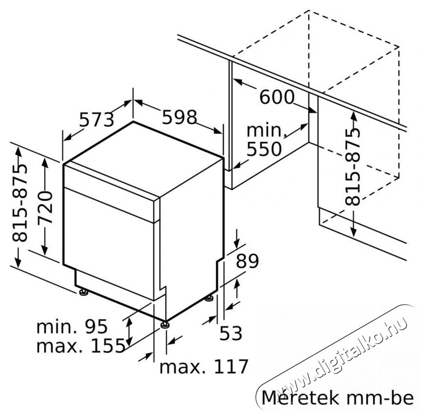 Bosch SMU4EVS08E MOSOGAT&Oacute;G&Eacute;P AL&Aacute;&Eacute;P&Iacute;THETŐ 14 TER&Iacute;T&Eacute;K Konyhai term&eacute;kek - Mosogat&oacute;g&eacute;p - Norm&aacute;l (60cm) be&eacute;p&iacute;thető mosogat&oacute;g&eacute;p - 502846