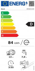 Bosch SMS4EVI04E MOSOGATÓGÉP 14 TERÍTÉK Konyhai termékek - Mosogatógép - Normál (60cm) beépíthető mosogatógép - 502843