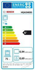 Bosch HQA334EB3 Serie 4 Konyhai termékek - Sütő-főzőlap, tűzhely (beépíthető) - Sütő (beépíthető) - 504333