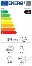 Bosch SMV8ECX01E Konyhai termékek - Mosogatógép - Normál (60cm) beépíthető mosogatógép - 504341