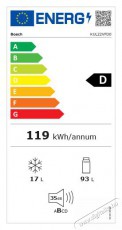 Bosch KUL22VFD0 Konyhai termékek - Hűtő, fagyasztó (szabadonálló) - Felülfagyasztós kombinált hűtő - 494386