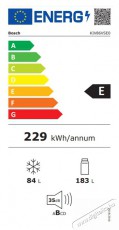 Bosch KIV86VSE0 beépíthető alulfagyasztós hűtőszekrény Konyhai termékek - Hűtő, fagyasztó (beépíthető) - Alulfagyasztós kombinált hűtő - 370318